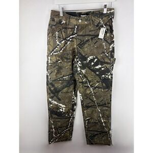 RSQ Men's Straight Utility Pants Camo Real Tree Cargo Workwear Gorpcore 29x32